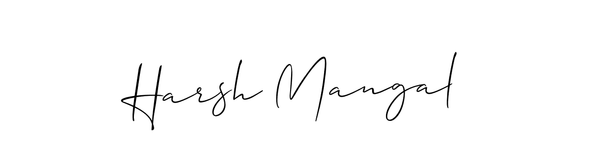 You should practise on your own different ways (Allison_Script) to write your name (Harsh Mangal) in signature. don't let someone else do it for you. Harsh Mangal signature style 2 images and pictures png