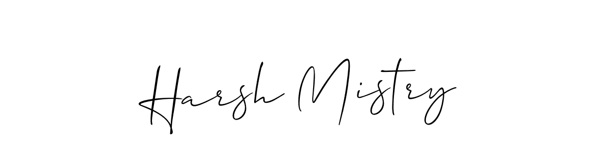 Create a beautiful signature design for name Harsh Mistry. With this signature (Allison_Script) fonts, you can make a handwritten signature for free. Harsh Mistry signature style 2 images and pictures png