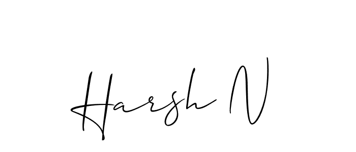 Check out images of Autograph of Harsh N name. Actor Harsh N Signature Style. Allison_Script is a professional sign style online. Harsh N signature style 2 images and pictures png