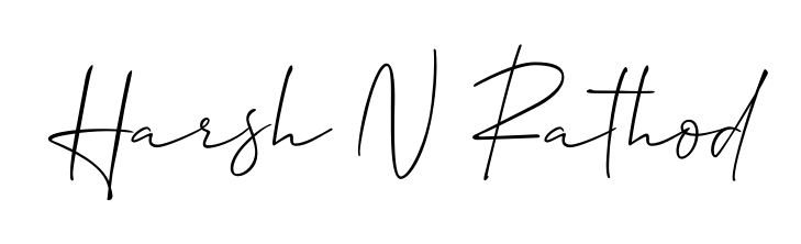 Explore multiple handwriting variations for Harsh N Rathod including this stunning Allison_Script design. Free to use across all platforms. Harsh N Rathod signature style 2 images and pictures png
