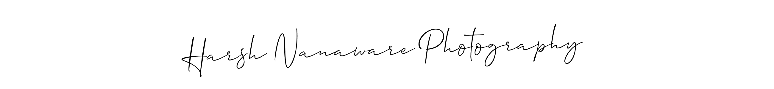 Make a beautiful signature design for name Harsh Nanaware Photography. With this signature (Allison_Script) style, you can create a handwritten signature for free. Harsh Nanaware Photography signature style 2 images and pictures png