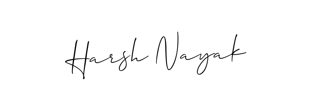 Similarly Allison_Script is the best handwritten signature design. Signature creator online .You can use it as an online autograph creator for name Harsh Nayak. Harsh Nayak signature style 2 images and pictures png