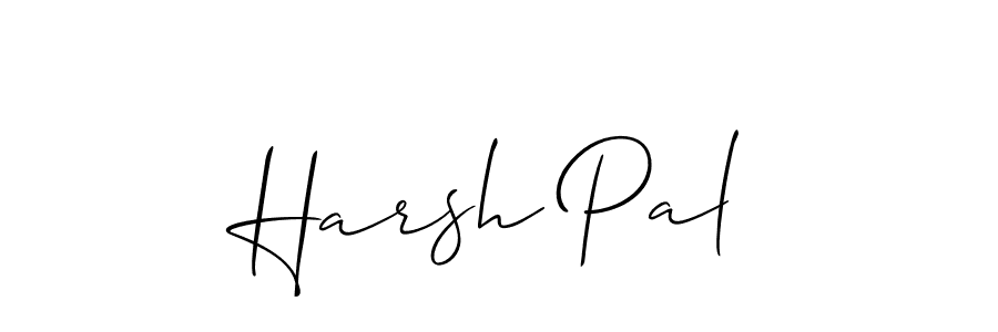 You should practise on your own different ways (Allison_Script) to write your name (Harsh Pal) in signature. don't let someone else do it for you. Harsh Pal signature style 2 images and pictures png