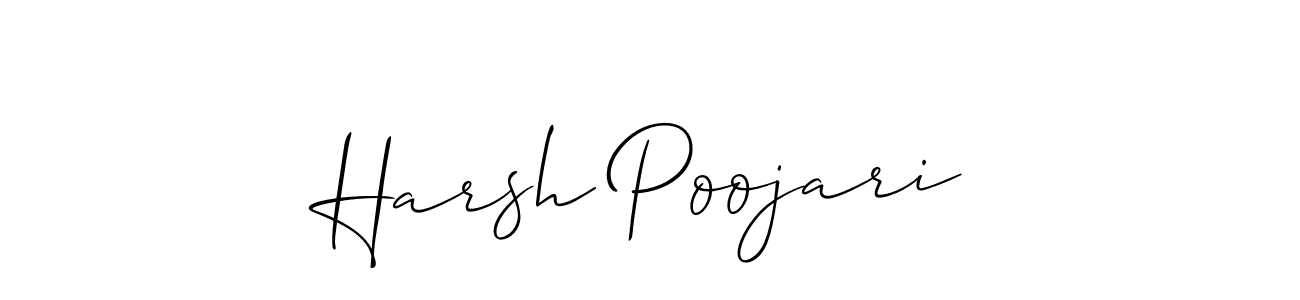 This is the best signature style for the Harsh Poojari name. Also you like these signature font (Allison_Script). Mix name signature. Harsh Poojari signature style 2 images and pictures png