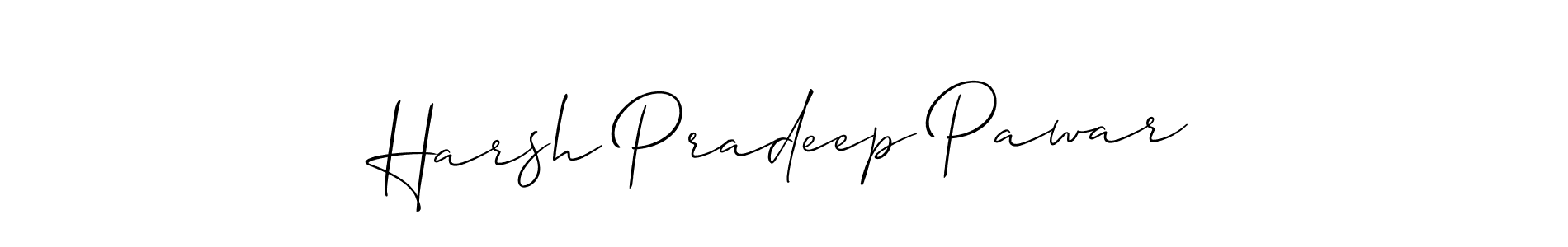 See photos of Harsh Pradeep Pawar official signature by Spectra . Check more albums & portfolios. Read reviews & check more about Allison_Script font. Harsh Pradeep Pawar signature style 2 images and pictures png