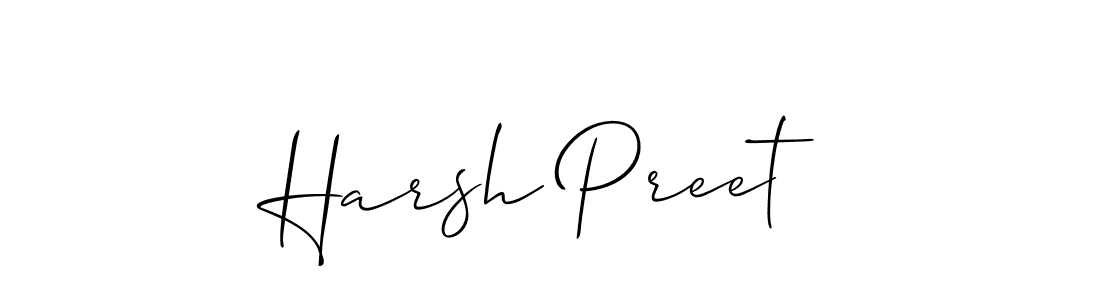 Best and Professional Signature Style for Harsh Preet. Allison_Script Best Signature Style Collection. Harsh Preet signature style 2 images and pictures png