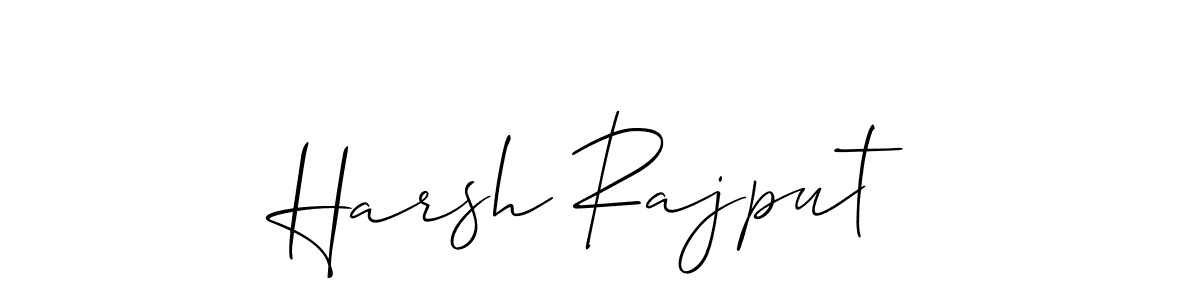 Similarly Allison_Script is the best handwritten signature design. Signature creator online .You can use it as an online autograph creator for name Harsh Rajput. Harsh Rajput signature style 2 images and pictures png