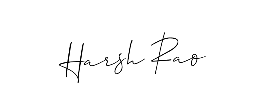 The best way (Allison_Script) to make a short signature is to pick only two or three words in your name. The name Harsh Rao include a total of six letters. For converting this name. Harsh Rao signature style 2 images and pictures png