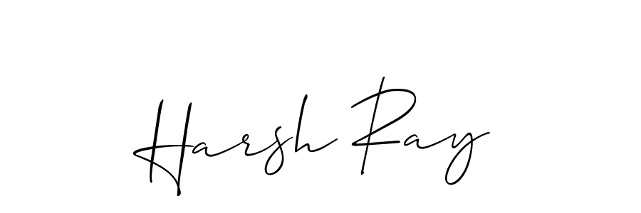 Make a beautiful signature design for name Harsh Ray. With this signature (Allison_Script) style, you can create a handwritten signature for free. Harsh Ray signature style 2 images and pictures png