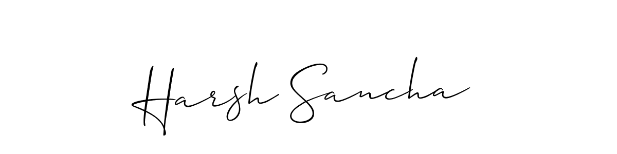 This is the best signature style for the Harsh Sancha name. Also you like these signature font (Allison_Script). Mix name signature. Harsh Sancha signature style 2 images and pictures png