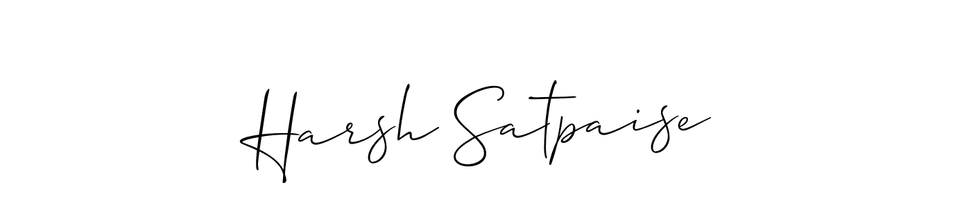 Make a short Harsh Satpaise signature style. Manage your documents anywhere anytime using Allison_Script. Create and add eSignatures, submit forms, share and send files easily. Harsh Satpaise signature style 2 images and pictures png