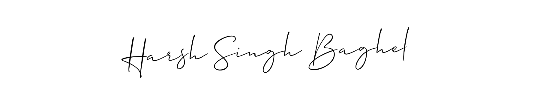 Use a signature maker to create a handwritten signature online. With this signature software, you can design (Allison_Script) your own signature for name Harsh Singh Baghel. Harsh Singh Baghel signature style 2 images and pictures png