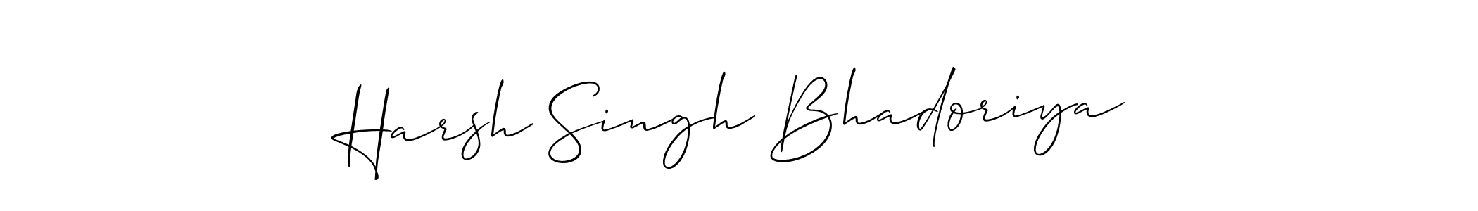 How to Draw Harsh Singh Bhadoriya signature style? Allison_Script is a latest design signature styles for name Harsh Singh Bhadoriya. Harsh Singh Bhadoriya signature style 2 images and pictures png