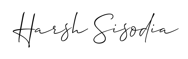 Looking for an artistic signature for Harsh Sisodia? The Allison_Script calligraphy style gives a sophisticated flow suitable for business cards and emails. Harsh Sisodia signature style 2 images and pictures png