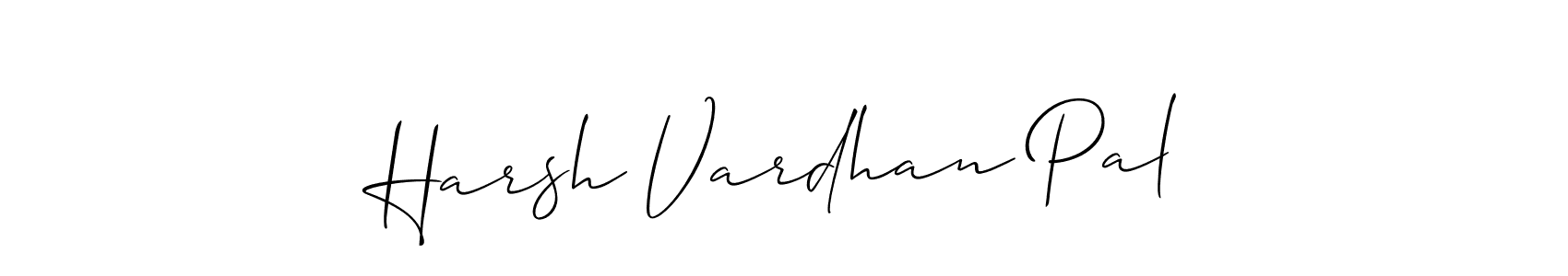 How to make Harsh Vardhan Pal signature? Allison_Script is a professional autograph style. Create handwritten signature for Harsh Vardhan Pal name. Harsh Vardhan Pal signature style 2 images and pictures png