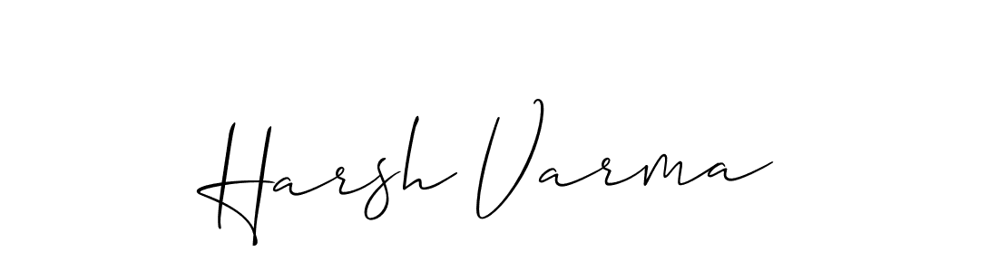 How to make Harsh Varma name signature. Use Allison_Script style for creating short signs online. This is the latest handwritten sign. Harsh Varma signature style 2 images and pictures png