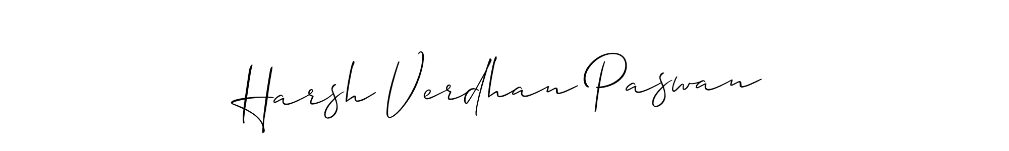 Create a beautiful signature design for name Harsh Verdhan Paswan. With this signature (Allison_Script) fonts, you can make a handwritten signature for free. Harsh Verdhan Paswan signature style 2 images and pictures png