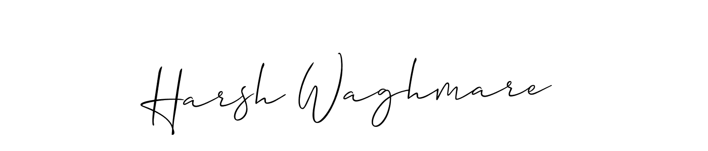How to Draw Harsh Waghmare signature style? Allison_Script is a latest design signature styles for name Harsh Waghmare. Harsh Waghmare signature style 2 images and pictures png