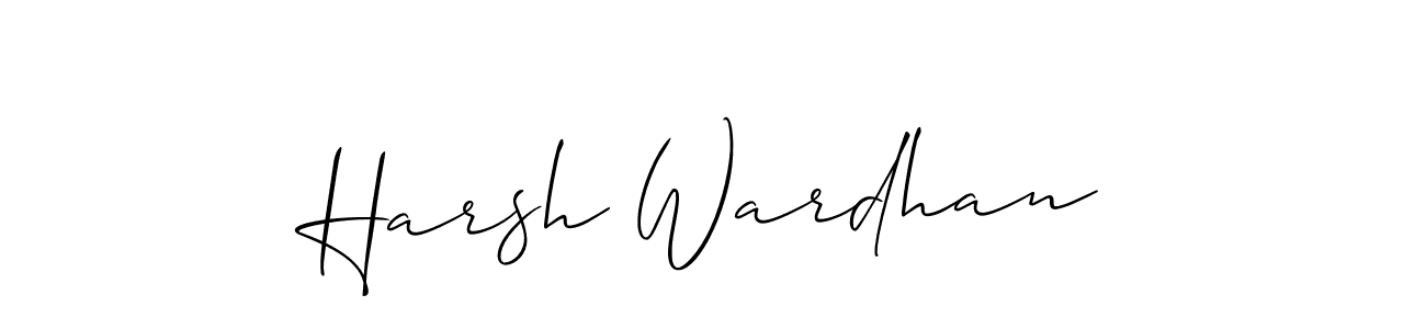 Harsh Wardhan stylish signature style. Best Handwritten Sign (Allison_Script) for my name. Handwritten Signature Collection Ideas for my name Harsh Wardhan. Harsh Wardhan signature style 2 images and pictures png