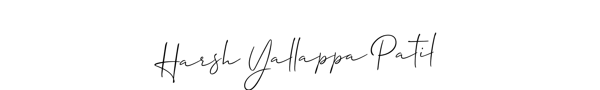 Allison_Script is a professional signature style that is perfect for those who want to add a touch of class to their signature. It is also a great choice for those who want to make their signature more unique. Get Harsh Yallappa Patil name to fancy signature for free. Harsh Yallappa Patil signature style 2 images and pictures png