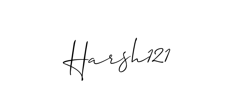 Create a beautiful signature design for name Harsh121. With this signature (Allison_Script) fonts, you can make a handwritten signature for free. Harsh121 signature style 2 images and pictures png