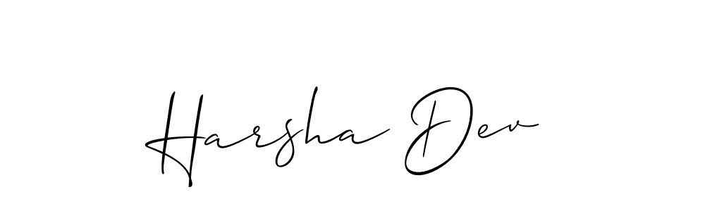 Once you've used our free online signature maker to create your best signature Allison_Script style, it's time to enjoy all of the benefits that Harsha Dev name signing documents. Harsha Dev signature style 2 images and pictures png