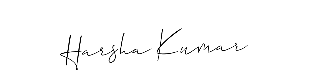 Similarly Allison_Script is the best handwritten signature design. Signature creator online .You can use it as an online autograph creator for name Harsha Kumar. Harsha Kumar signature style 2 images and pictures png