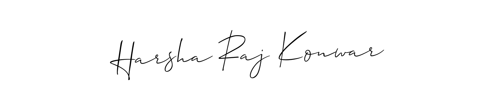 How to make Harsha Raj Konwar signature? Allison_Script is a professional autograph style. Create handwritten signature for Harsha Raj Konwar name. Harsha Raj Konwar signature style 2 images and pictures png