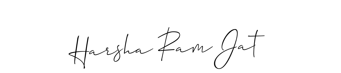 How to make Harsha Ram Jat signature? Allison_Script is a professional autograph style. Create handwritten signature for Harsha Ram Jat name. Harsha Ram Jat signature style 2 images and pictures png