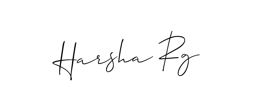 Similarly Allison_Script is the best handwritten signature design. Signature creator online .You can use it as an online autograph creator for name Harsha Rg. Harsha Rg signature style 2 images and pictures png