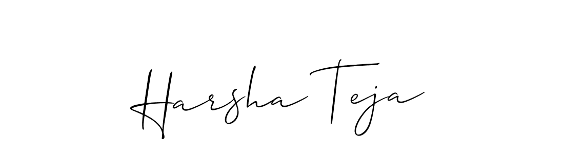 How to make Harsha Teja signature? Allison_Script is a professional autograph style. Create handwritten signature for Harsha Teja name. Harsha Teja signature style 2 images and pictures png