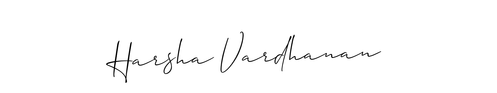 It looks lik you need a new signature style for name Harsha Vardhanan. Design unique handwritten (Allison_Script) signature with our free signature maker in just a few clicks. Harsha Vardhanan signature style 2 images and pictures png