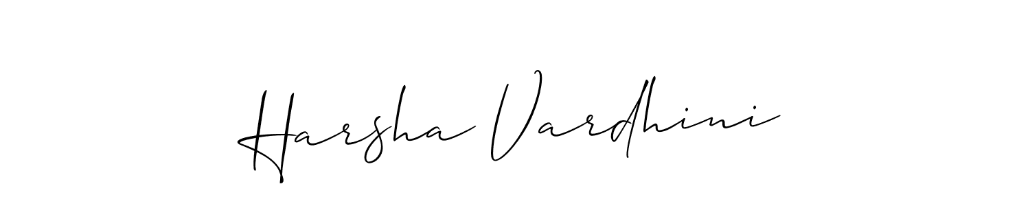 Also we have Harsha Vardhini name is the best signature style. Create professional handwritten signature collection using Allison_Script autograph style. Harsha Vardhini signature style 2 images and pictures png