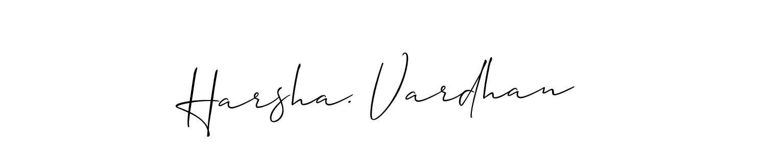 Allison_Script is a professional signature style that is perfect for those who want to add a touch of class to their signature. It is also a great choice for those who want to make their signature more unique. Get Harsha. Vardhan name to fancy signature for free. Harsha. Vardhan signature style 2 images and pictures png