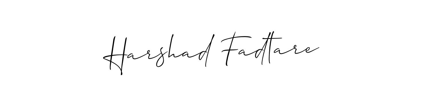 You can use this online signature creator to create a handwritten signature for the name Harshad Fadtare. This is the best online autograph maker. Harshad Fadtare signature style 2 images and pictures png