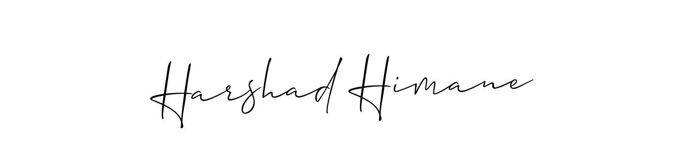Use a signature maker to create a handwritten signature online. With this signature software, you can design (Allison_Script) your own signature for name Harshad Himane. Harshad Himane signature style 2 images and pictures png