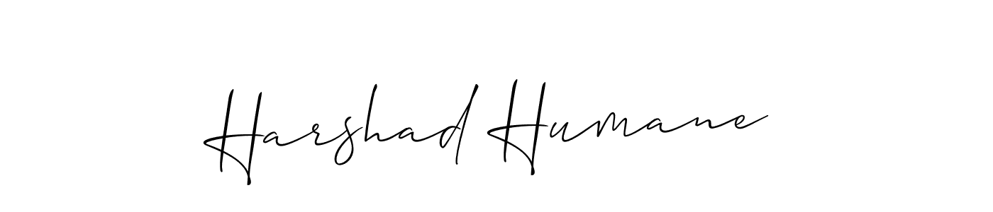 Once you've used our free online signature maker to create your best signature Allison_Script style, it's time to enjoy all of the benefits that Harshad Humane name signing documents. Harshad Humane signature style 2 images and pictures png