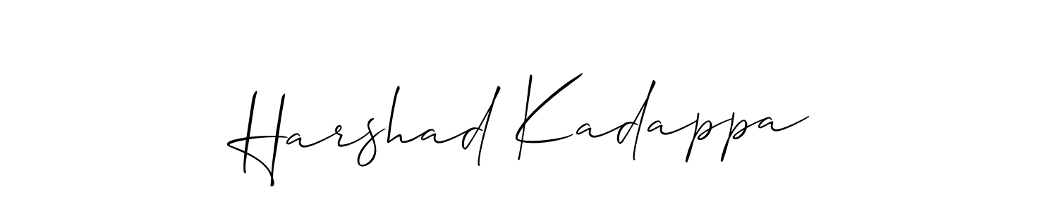 Best and Professional Signature Style for Harshad Kadappa. Allison_Script Best Signature Style Collection. Harshad Kadappa signature style 2 images and pictures png