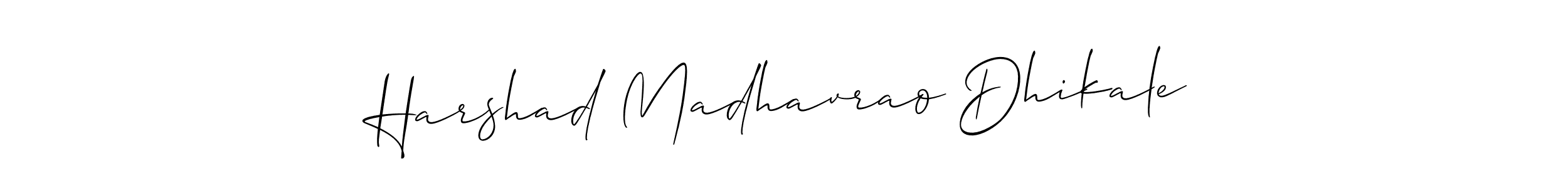 Also You can easily find your signature by using the search form. We will create Harshad Madhavrao Dhikale name handwritten signature images for you free of cost using Allison_Script sign style. Harshad Madhavrao Dhikale signature style 2 images and pictures png