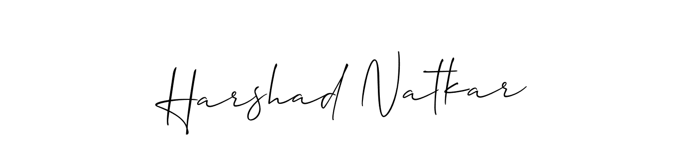 Also You can easily find your signature by using the search form. We will create Harshad Natkar name handwritten signature images for you free of cost using Allison_Script sign style. Harshad Natkar signature style 2 images and pictures png