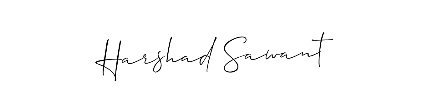 This is the best signature style for the Harshad Sawant name. Also you like these signature font (Allison_Script). Mix name signature. Harshad Sawant signature style 2 images and pictures png