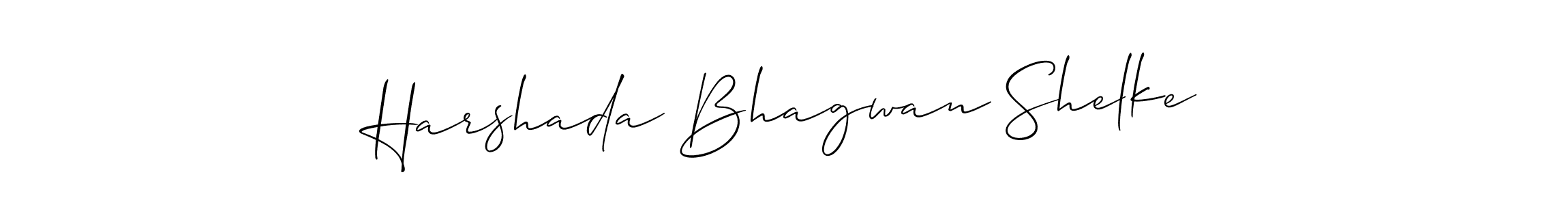 Also You can easily find your signature by using the search form. We will create Harshada Bhagwan Shelke name handwritten signature images for you free of cost using Allison_Script sign style. Harshada Bhagwan Shelke signature style 2 images and pictures png