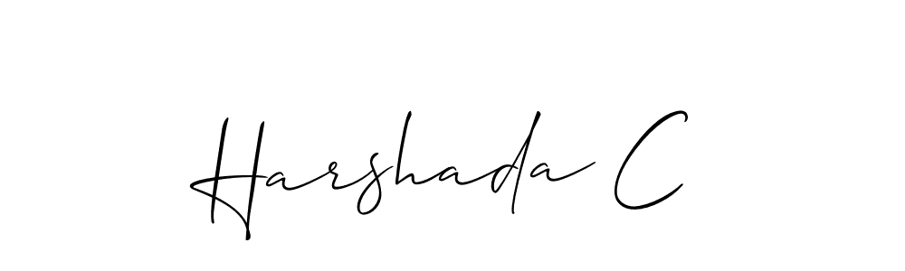 Check out images of Autograph of Harshada C name. Actor Harshada C Signature Style. Allison_Script is a professional sign style online. Harshada C signature style 2 images and pictures png