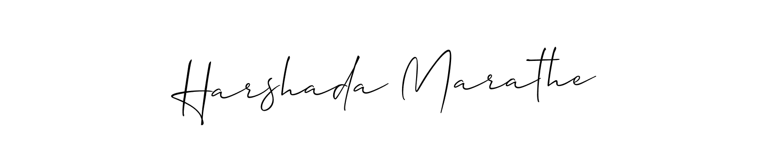 Best and Professional Signature Style for Harshada Marathe. Allison_Script Best Signature Style Collection. Harshada Marathe signature style 2 images and pictures png