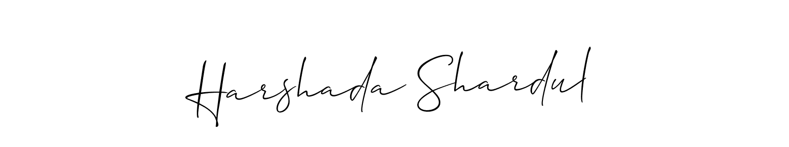 Once you've used our free online signature maker to create your best signature Allison_Script style, it's time to enjoy all of the benefits that Harshada Shardul name signing documents. Harshada Shardul signature style 2 images and pictures png