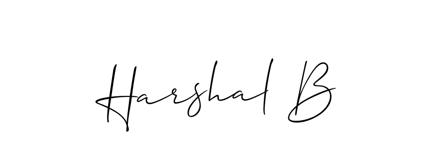 Make a beautiful signature design for name Harshal B. Use this online signature maker to create a handwritten signature for free. Harshal B signature style 2 images and pictures png