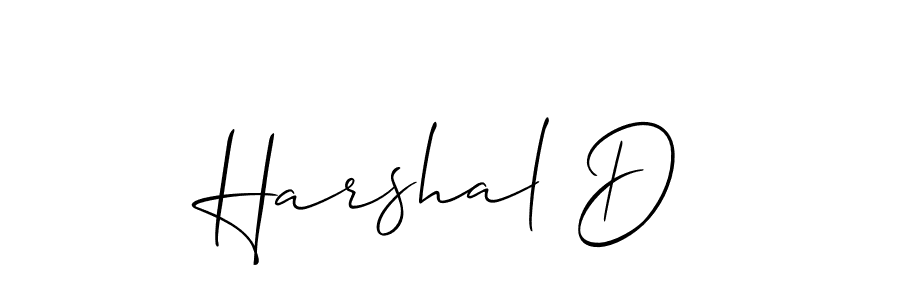 Once you've used our free online signature maker to create your best signature Allison_Script style, it's time to enjoy all of the benefits that Harshal D name signing documents. Harshal D signature style 2 images and pictures png