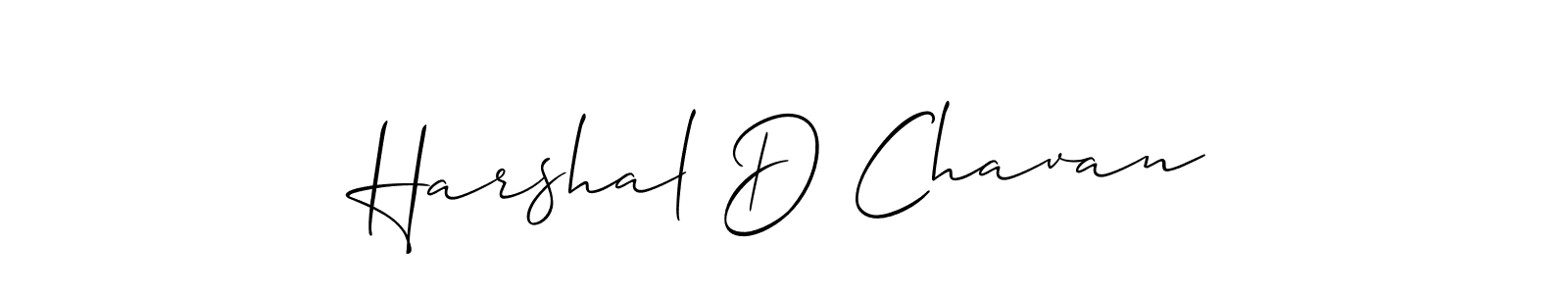 Harshal D Chavan stylish signature style. Best Handwritten Sign (Allison_Script) for my name. Handwritten Signature Collection Ideas for my name Harshal D Chavan. Harshal D Chavan signature style 2 images and pictures png
