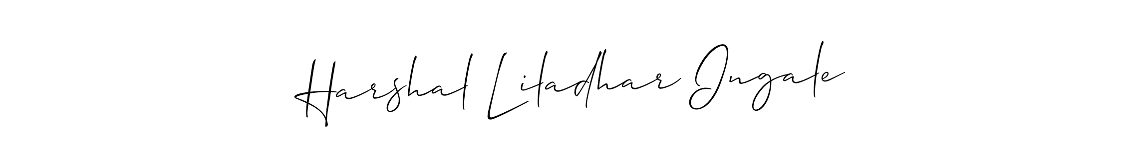 Check out images of Autograph of Harshal Liladhar Ingale name. Actor Harshal Liladhar Ingale Signature Style. Allison_Script is a professional sign style online. Harshal Liladhar Ingale signature style 2 images and pictures png