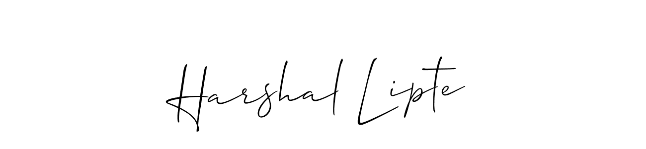 See photos of Harshal Lipte official signature by Spectra . Check more albums & portfolios. Read reviews & check more about Allison_Script font. Harshal Lipte signature style 2 images and pictures png